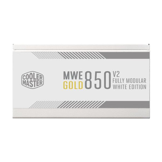 Cooler master mpe-8501-afaag-3g mwe gold v2 eu, 850w, atx3.0, 12vhpwr, =90%, 120mm, white