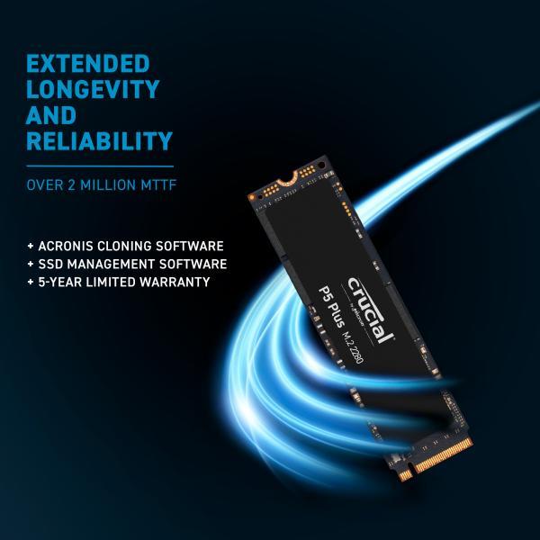 Afbeelding laden in galerijviewer, Crucial ct500p3pssd8 ct500p3ps p3 plus ssd, 500gb, m.2 pcie nvme, 3d nand, 4700 1900 mb s
