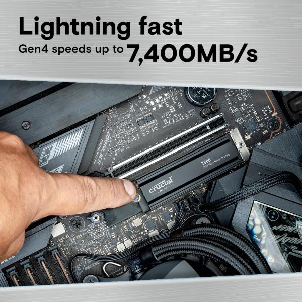 Afbeelding laden in galerijviewer, Crucial T500 1 TB met heatsink
