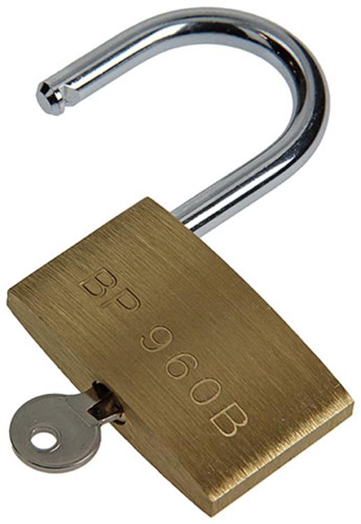 Afbeelding laden in galerijviewer, Mack 1014076 - hangslot met cilinder messing 60 mm | 10 stuks
