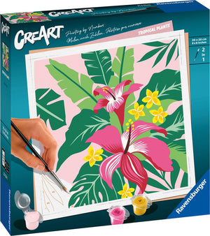 Ravensburger creart tropical plants - schilderen op nummer voor volwassenen