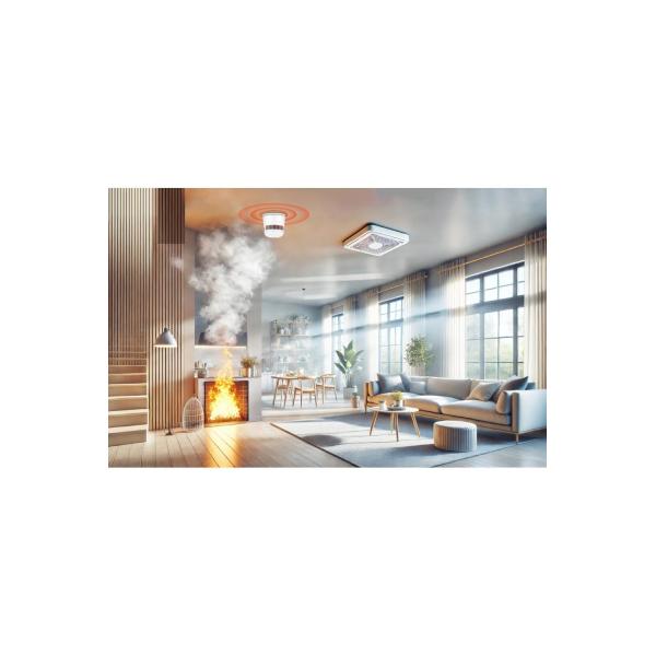 Afbeelding laden in galerijviewer, Woox r7305 smart zigbee rook alarm, zigbee, google assistant, ip20, white
