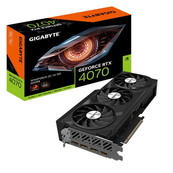 Afbeelding laden in galerijviewer, Gigabyte gigabyte gv-n4070wf3ocv2-12gd geforce rtx 4070 windforce oc v2 12g, pcie4.0, 12gb, gddr6,192bit
