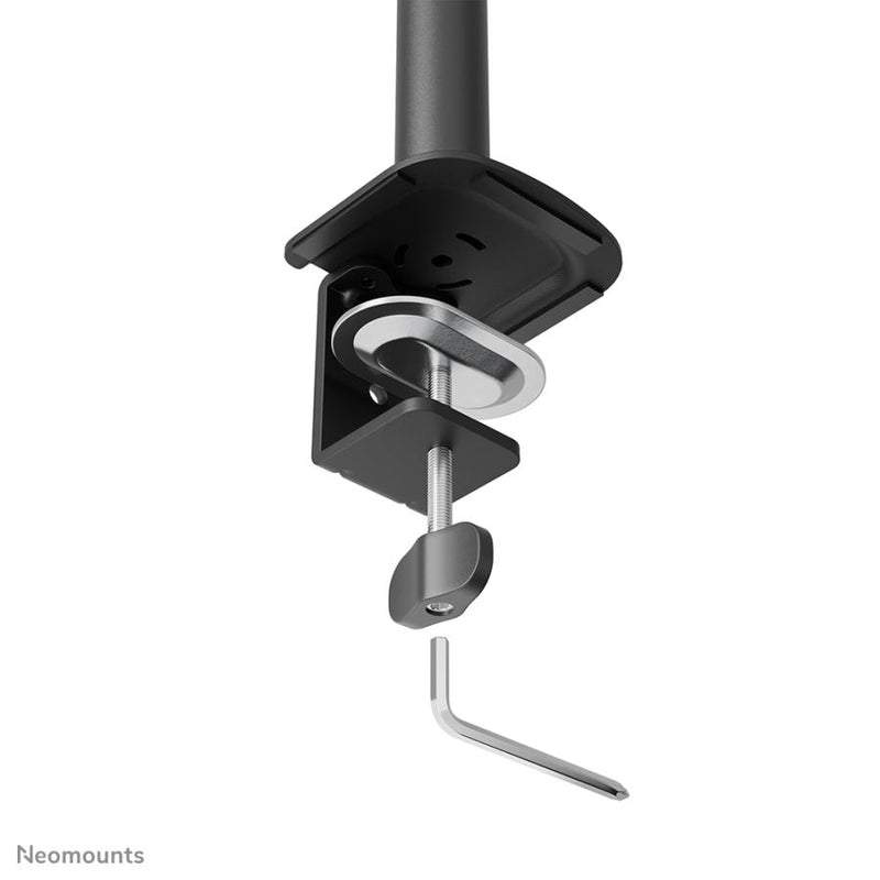 Afbeelding laden in galerijviewer, Neomounts ds60-600bl1 desk monitor arm, clamp grommet, 8 kg, 10 - 32 , 100 x 100 mm, black
