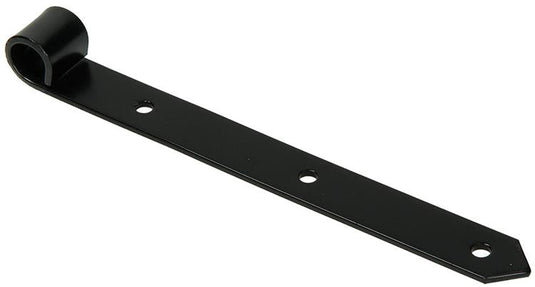 1013236 - enkel luikscharnier zwart 25 cm dia 18 mm | 6 stuks