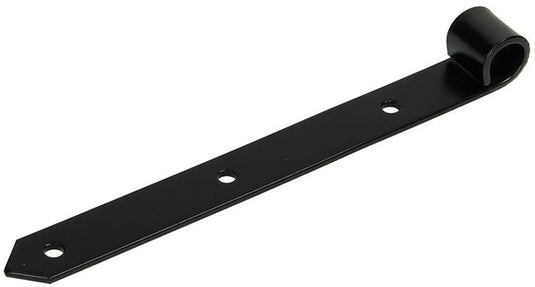 1013236 - enkel luikscharnier zwart 25 cm dia 18 mm | 6 stuks
