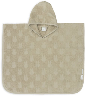 Jollein badponcho badstof miffy jacquard olive green