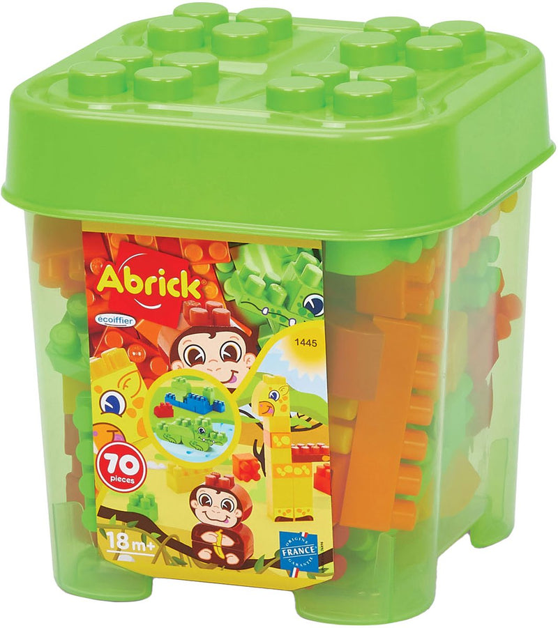 Afbeelding laden in galerijviewer, Écoiffier ecoiffier abrick bouwblokken jungle in opbergbox - 70dlg.
