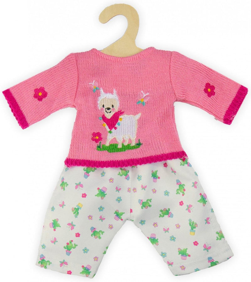 Afbeelding laden in galerijviewer, Heless poppen pullover met broek alpaca, 35-45 cm
