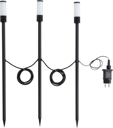 Eglo zancaro 1 grondpin buiten - led - 60 cm - zwart wit - rgb