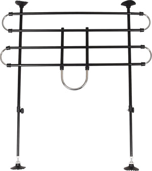 Flamingo autoveiligheidsrek eduard – verstelbaar 90-140 cm breed x 65-110 cm hoog – zwart – veilig reizen met honden