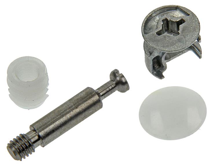 Afbeelding laden in galerijviewer, Mack 1013703 - 4 kastverbinders minifix wit m6x15mm | 5 stuks
