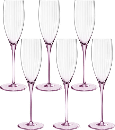 Leonardo poesia champagneglas 250 ml rosé - set 6