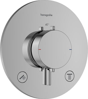 Hansgrohe ecostat comfort s - inbouwthermostaat - ecostat thermostaat - voor 2 functies - chroom