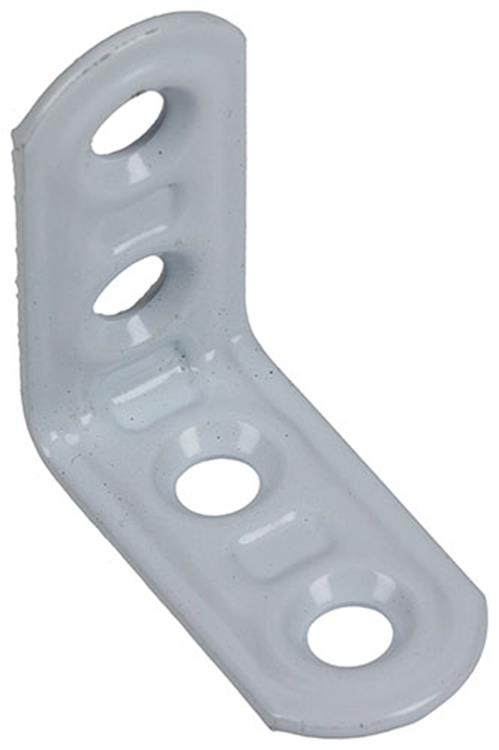 Afbeelding laden in galerijviewer, Mack 1013793 - 4 geplooide winkelhaken wit gelakt 30x30mm | 10 stuks
