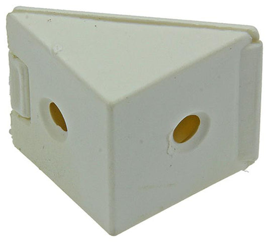 Mack 1013641 - 4 hoekverbinders smal wit | 5 stuks