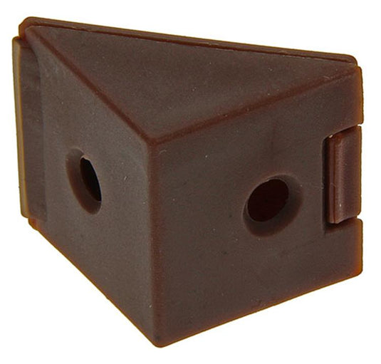 Mack 1013645 - 4 hoekverbinders smal bruin | 5 stuks