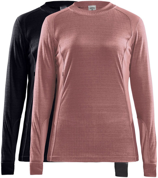Craft core baselayer thermo shirt dames (2-pack) - maat s