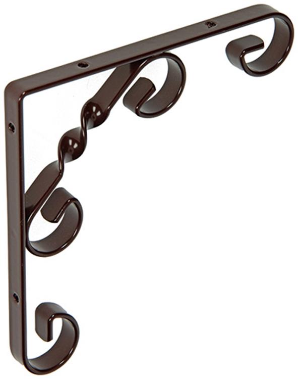 Afbeelding laden in galerijviewer, 1014752 - rustieke gedraaide konzool bruin 150x150x13mm | 12 stuks
