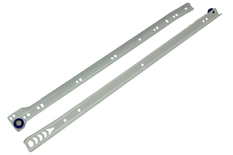 Afbeelding laden in galerijviewer, 1013691 - paar rolladegeleiders wit 25kg 50cm | 5 stuks
