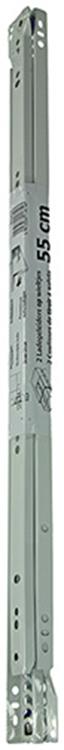 Afbeelding laden in galerijviewer, 1013692 - paar rolladegeleiders wit 25kg 55cm | 5 stuks
