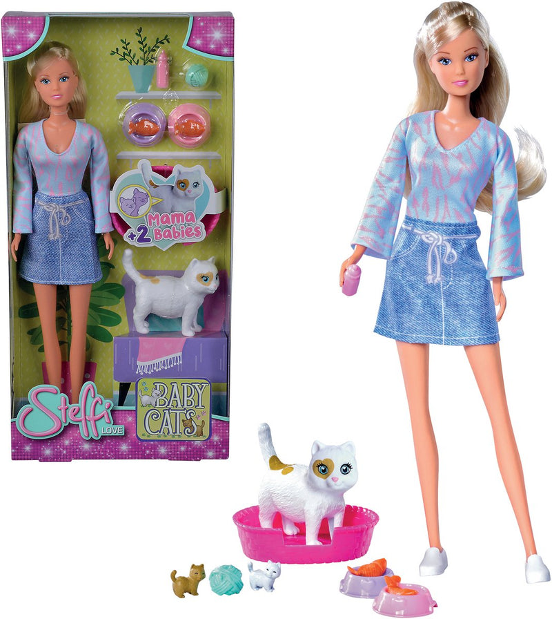 Afbeelding laden in galerijviewer, Steffi love modepop met kittens
