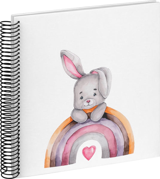 Walther sa-131 bunny malin - spiraal album - formaat 25x25 cm - wit bunny