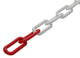 Mack 1013674 - kunststof ketting rood wit ø 6mm l 40mm 30m | 30 stuks
