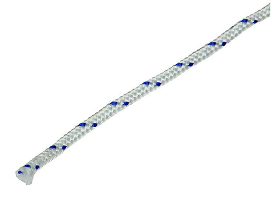 Mack 1014995 - pp gevlochten wit blauw streng4mm 20m | 5 stuks