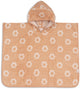 Jollein badponcho - 100% badstof - 1-2 jaar - jacquard - flower reversible 98