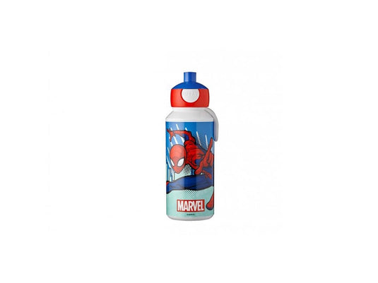 Mepal pop-up drinkfles campus - 400 ml - sluit goed af - drinkbeker voor kinderen - spiderman
