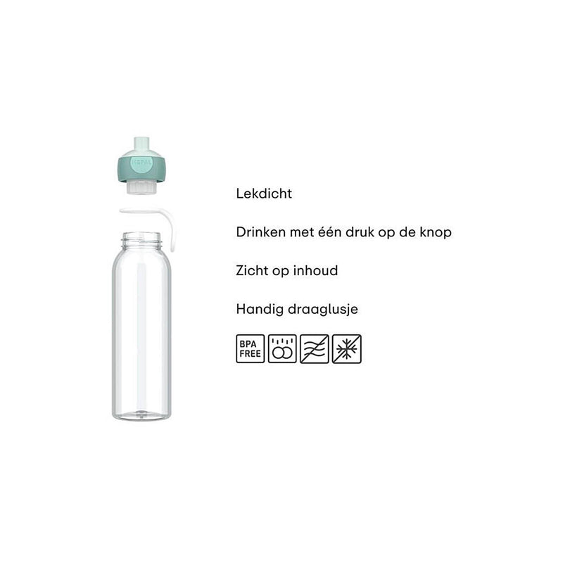 Afbeelding laden in galerijviewer, Mepal waterfles pop-up campus 500ml - cool blue
