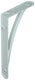 1015316 - versterkte konzool alu wit 175x100 mm | 6 stuks
