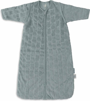Jollein x nijntje - baby slaapzak winter met afritsbare mouw 110cm - miffy jacquard sea green - winterslaapzak