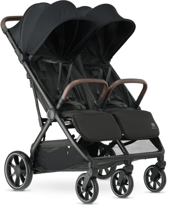 Deryan luxe rolo x2 xl v2 dubbele buggy - duo buggy - zwart