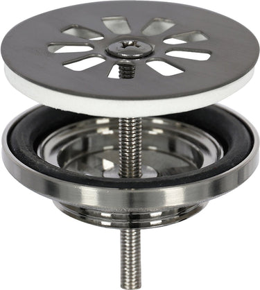 Differnz afvoerplug gun metal â€“ afvoerstop voor wastafel â€“ ã˜ 64 mm â€“ 6m schroef