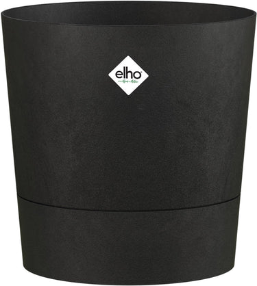 Elho foss rond 35cm - bloempot voor binnen - 100% gerecycled plastic - ø 34.5 x h 34.1 - living black