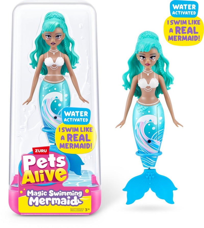 Afbeelding laden in galerijviewer, Pets alive zuru zeemeermin speelgoed zwemmende zeemeermin waterpret.

