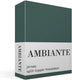 Ambiante jersey split-topper hoeslaken - lits-jumeaux - dark green