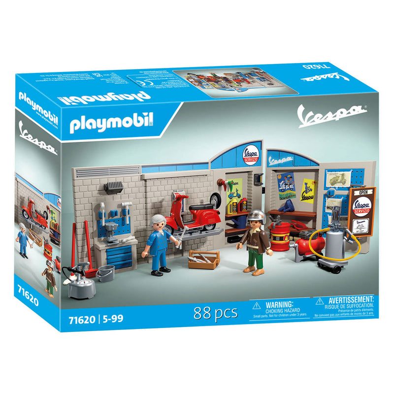 Afbeelding laden in galerijviewer, Playmobil 60s vespa garage - 71621
