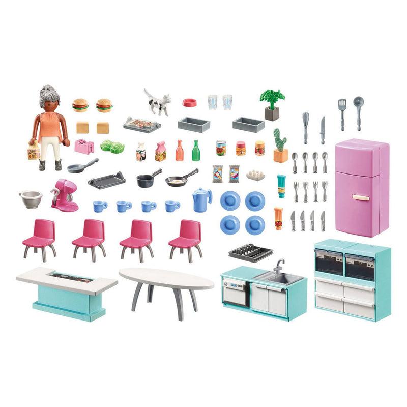 Afbeelding laden in galerijviewer, Playmobil my life keuken met eethoek - 71609
