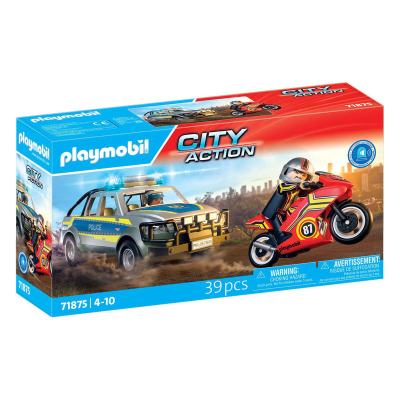 Afbeelding laden in galerijviewer, Playmobil city action achtervolging met politie-ophaaldienst - 71876

