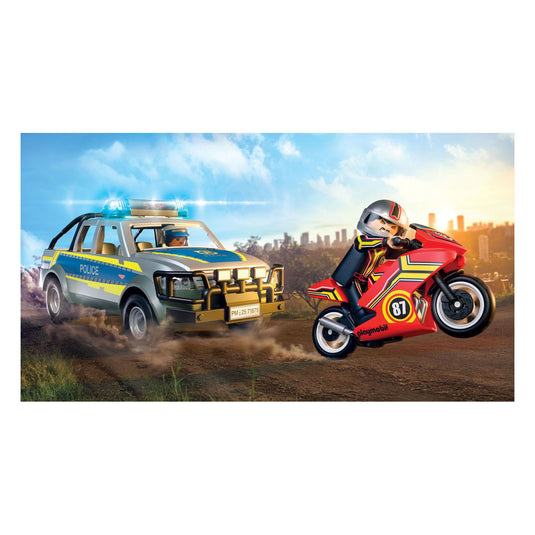 Playmobil city action achtervolging met politie-ophaaldienst - 71876