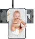 Dooky 3-in-1 changing pack – grey stars - compact verschoningsmatje voor onderweg met luiers babydoekjes vakjes – zacht, stijlvol gemakkelijk schoon te maken