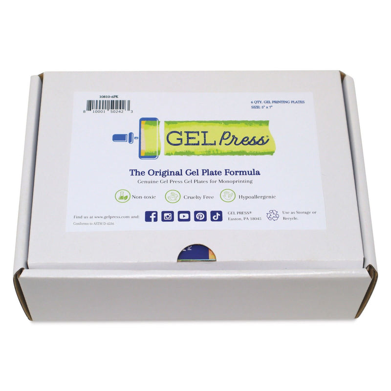Afbeelding laden in galerijviewer, Gel press • drukplaat 5x7'' 6 pack
