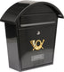Vorel brievenbus zwart met 2 sleutels - 380x320x105 mm