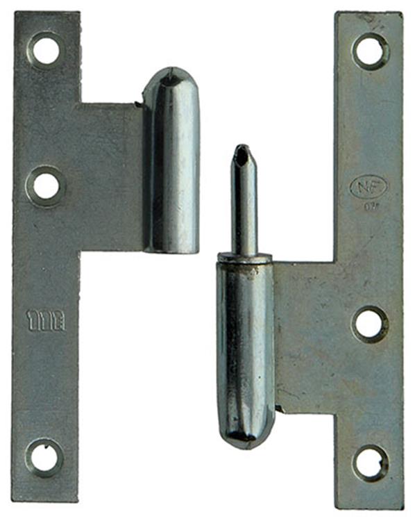 Afbeelding laden in galerijviewer, Yale 1019129 - 3 stalen paumellen bichromaat r 110x70mm | 5 stuks
