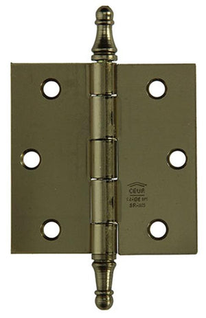 Yale 1019146 - 3 vaasknopscharnieren verbronsd 76x76mm | 2 stuks