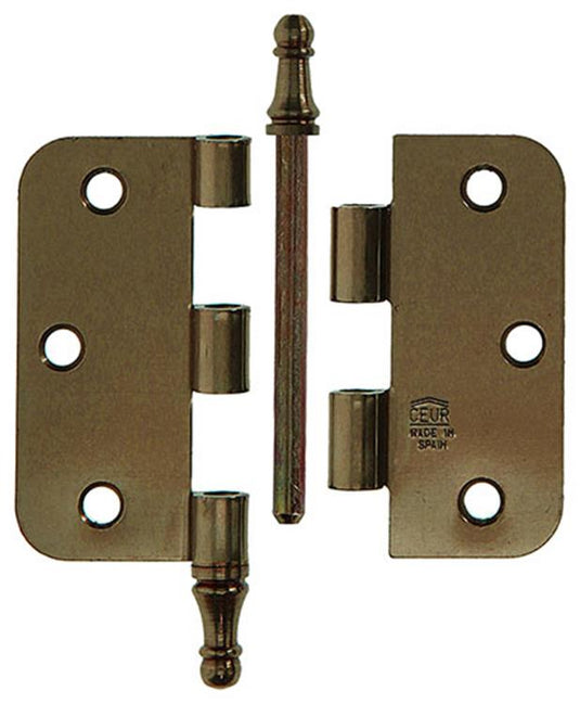 Yale 1019153 - 3 vaasknopscharnier verbr. afger.hoek 76x76mm | 2 stuks