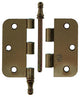Yale 1019153 - 3 vaasknopscharnier verbr. afger.hoek 76x76mm | 2 stuks